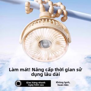 MONLEYTA | Quạt di động không cánh kiểu tôm chín chân không gây thương tích cho trẻ em Quạt nhỏ dùng để ăn phụ trợ Quạt yên tĩnh Quạt cầm tay cho trẻ em