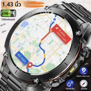 2025 ใหม่สําหรับ Xiaomi สมาร์ทนาฬิกาหน้าจอ AMOLED ในตัว Dual-band GPS เข็มทิศ 730mAh แบตเตอรี่ BT Call 10ATM smartwatch กันน้ํา