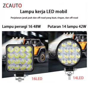 ZCAUTO 42/48W Lampu Sorot DC 9V-60V: Pencahayaan Optimal untuk Kendaraan Off-Road & Pekerjaan Kelautan