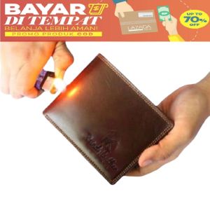 Dompet pria terbaru model tidur/Dompet pria kulit asli 100%