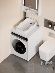NIUNAISI | Compact All-in-one Laundry Sink Cabinet Space Aluminum Customized
