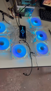 Fan Case 120mm.Block fan ARGB+PWM พัดลมระบายความร้อนเคส Jungle Leopard