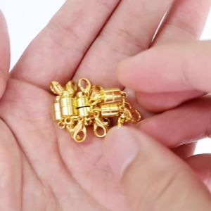 5 Cặp Khóa Nối Nam Châm Bằng Đồng Vòng Tròn Nam Châm Trang Trí Để Làm Đồ Trang Sức Thích Hợp Cho Các Cặp Đôi