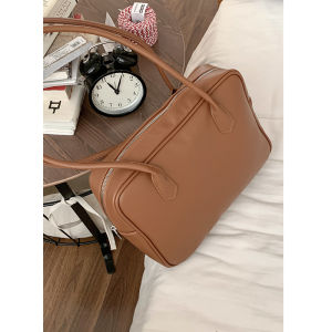 Retro Briefcase Bag Female 2024 New Arrival Tide New Arrival Tide Fall and Winter South Korea Underarm Bag Versatile Large Capacity Commuter Bag