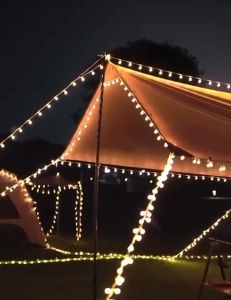 [CAMPINGGO]Lampu Perkhemahan Hiasan/CAMP LED Specialty Seasonal Lights Small Ball Light Battery USB Light String Decorative Camping Tent Light/氛围灯