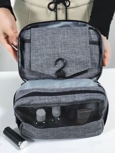 Waterproof Toiletry Bag Cosmetics Makeup Container Pouch Hanging Travel Kit Organizer Storage
