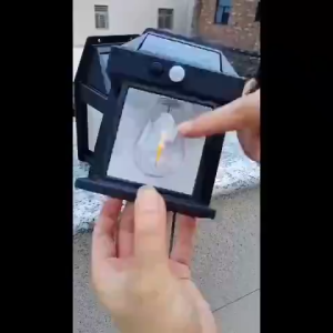 Waterproof Solar Outdoor Wall Light Solar Decorative Light Human Body Induction Night Light Three-Speed Mode Tungsten Lamp Wall Light Garden Villa Courtyard Night Light Stair Porch Courtyard Stair Porch Courtyard