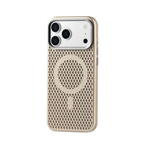 Luxury Heat Dissipation Mesh Magnetic For Magsafe Case For iPhone 17 Air 16 15 14 13 12 Pro Max Breathable Cooling PC Hard Cover