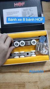 [Chính hãng] Bánh xe cửa lùa treo HOF - Bánh xe treo 4 bánh/ 8 bánh cửa nhôm lùa