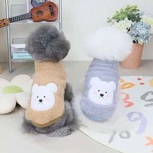 PP-751 เสื้อสุนัข หมา แมว ผ้านุ่ม ลายหมีน่ารัก ใส่สบาย ราคาน่ารัก พร้อมส่งเลยจ้า 😍😊