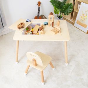 Tutusbaby Kids Study Table Solid Wood Kids Furniture / Sensory Play Children Activity Learning Table / Nordic Scandinavian Toddles Table / Kids Wooden Furniture