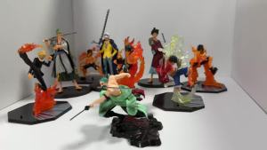 Bandai | Hot One Piece 10cm Anime Figure GK Roronoa Zoro Three-blade Sa-maximum Manga Anime Statue Action Figure Collection Model Kid Toy