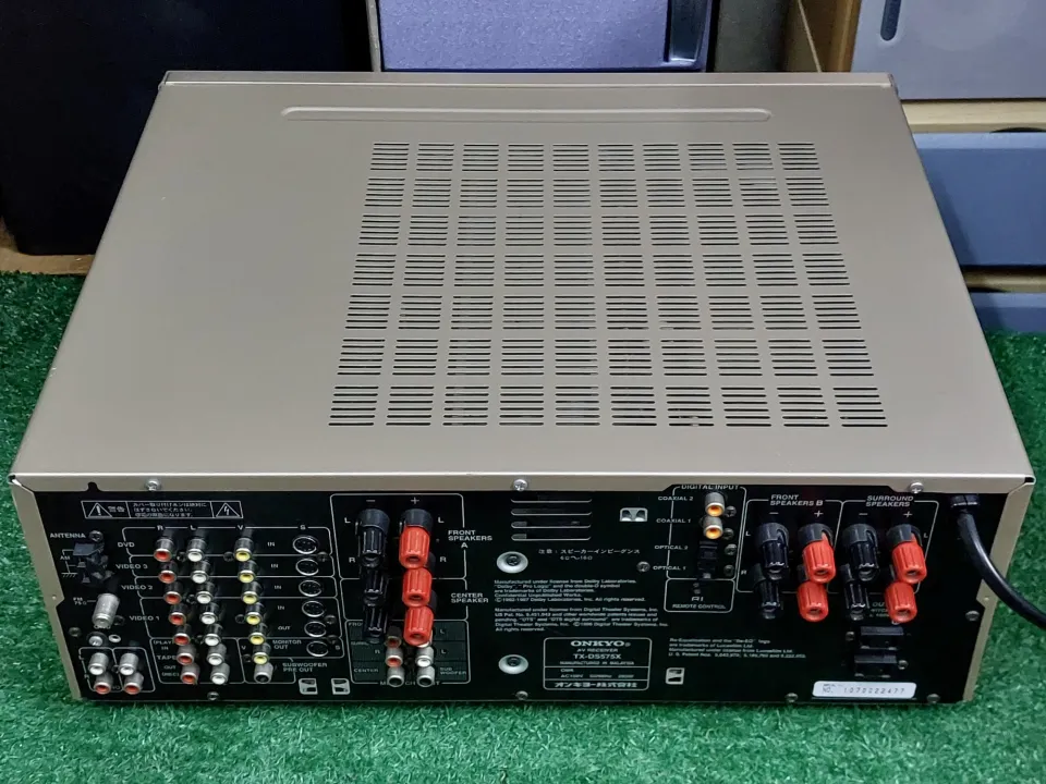 แอมป์onkyoรุ่นTX-DS575X จากตู้ญี่ปุ่นมือ2ใช้ไฟ100 ส/ก/ย/17/43.5/39