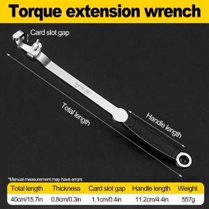 Wrench Extender Tool Bar 15inch Long Universal Torque Adaptor Wrench Extension Torque Amplifier Tool Spanner Extender Tool