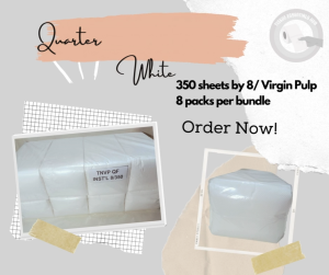 Quarterfold Table Napkin White Virgin Pulp [2800 Sheets]