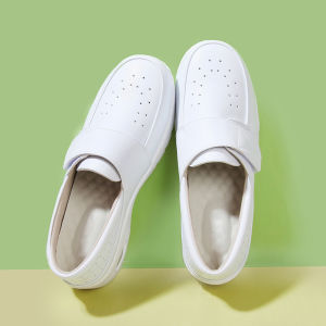 Womens Nurse Shoes Air Cushion Medical Footwear Breathable Thick Bottom Heightening Non-Slip Comfortable Spring Autumn White Shoes