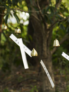 Minimalist โมเดิร์นทองแดงบริสุทธิ์รถ Bell กระดิ่งลมขนาดเล็ก DIY สไตล์ญี่ปุ่นโลหะ Wind Chime อุปกรณ์เสริม Handcraft ตกแต่งแขวนเครื่องประดับ