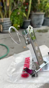 bracket besi kedudukan tameng depan mio sporty ori ymh SUDAH CHROME CELUP