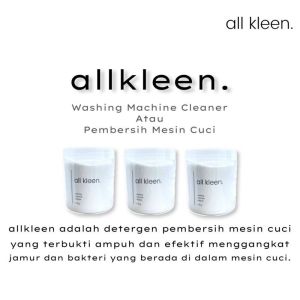 ALLKLEEN by KEENARRA PEMBERSIH MESIN CUCI Bubuk Pembersih Mesin Cuci 2 Tabung Washing Machine Cleaner Anti Bakteri Pembasmi Kuman Kotoran SEMUA JENIS TIPE MESIN / Detergent Deterjen Perlengkapan Laundry Sumbatan / Serbuk Ajaib Penghilang Noda Membandel