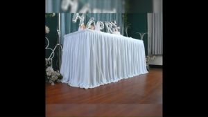 ACEVE DREAM Stok Sedia Ada Malaysia Kain Sekeliling Sarung Skerting Majlis Impian Parti Perkahwinan Di Kajang Selangor Pleated Table Skirting Meja Hotel Pleat Wedding Deco Banquet Skirt Cloth
