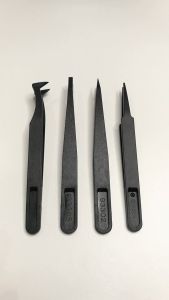 4 In 1 ESD Safe Anti-Static Plastic Tweezers For PCB Repair Electronic Hand Tools - ESD Forceps
