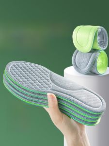 XIANZHAO | Miếng lót giày thể thao mỏng kháng khuẩn kháng mùi bằng vải lưới thoáng khí thoải mái Miếng lót giày chống trượt bằng silicon mềm