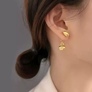 ต่างหู be your bag ก้านเงินแท้ S925 ลูกตุ้มวงรี Code 2088 (ฺB5)