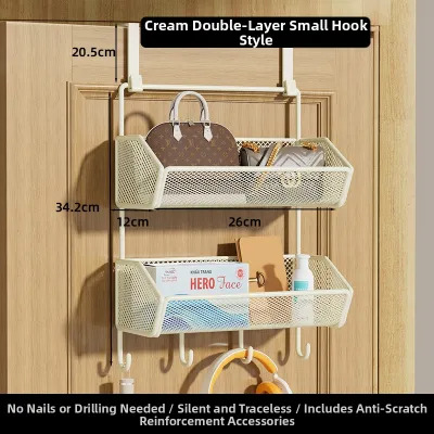 Non-drilling Multilayer Storage Rack Over The Door