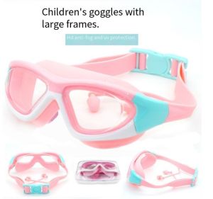 Goggles for kids swimming Anti-fog diving goggles swimming goggles with earplugs diving goggles