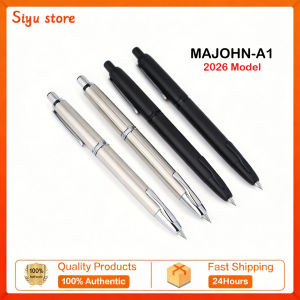 MAJOHN Finisher A1 Push-type telescopic pen Push-out point Darth Vader metal paint fine-pointed character practice