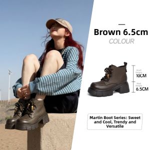Josiny | Trendy Small Height Friendly Thick Sole Boots