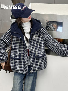 Hooded Warm Plaid Cotton Jacket