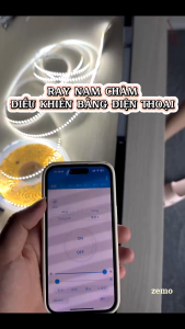 LED Thông Minh 24V 192 Leds Kết Nối Blutooth Trang Trí Nội Thất Có Thể Tùy Chỉnh Màu