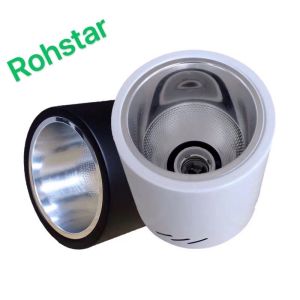 【COD & Ready 】Rohstar Round Thicken Surface mounted 3“ 3.5" 4" 5” 6"downlight E27 black and white casing
