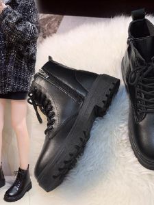 Boots Short Boots New Arrival Plus Size Ladies Thick Leg Womens Boots Womens Shoes Extra Large Size 41-42 Outwear Botton Width Fat Best Selling Boots