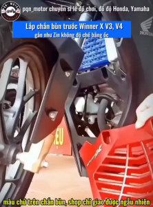 Chắn Bùn Trước Winner X V3 V4 Từ 2022–2025 – Nhựa ABS Chắn Cổ Pô Đẹp Cứng Cáp Gắn Chuẩn Không Chế