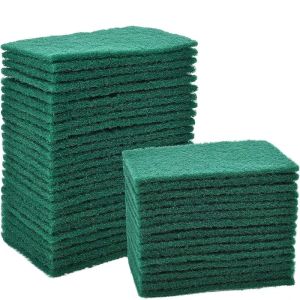 10/20/30 Chiếc Miếng Chà Rửa Bộ Xanh Nylon Không Dệt Đa Năng Hộ Gia Đình Nhà Bếp Rửa Bát Vải Làm Sạch Không Trầy Xước