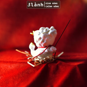 Đế Nhang Trầm Hương Tượng Kỳ Lân Gốm Sứ Cao Cấp Xanh Trắng 3 Lành Trang Trí Tâm Linh Thờ Cúng Thư Giãn Quà Tết