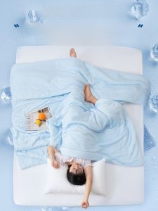 Ultra-Cold Ice Cream Summer Cooling Silk Bare Sleep Air Conditioning Quilt Machine Washable Dormitory Single Double Thin Core