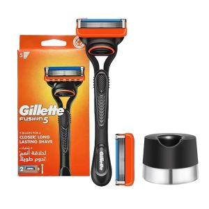 Gillette | Gillette Razor Fusion 5 Mens Manual Shaving Safety Razor With Replacement Blades Refills 5 Layer Blade