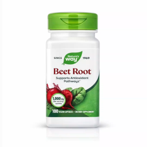 Nature’s Way Beet Root 1000mg 100 Vegan Capsules Antioxidant Circulation Support Heart Health Support | Authentic