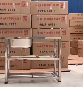 🔥ส่งจากไทย รุ่นใหม่ล่าสุดปี 🔥อ่างล้างจาน ซิ้งล้างจาน  100x50x80cm ไม่ต้องใช้เครื่องมือ การติดตั้งโดยตรง  สแตนเลส 304