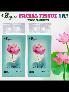 [1 PACK] 1200 SHEETS SUYA FACIAL TISSUE HIGH QUALITY HANGING TISSUE PAPER