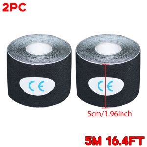 Kinesiology Tape with ScissorsElastic Athletic Tape Waterproof Knees Tape for Wrists Shoulders Muscle Exercise and Daily Use