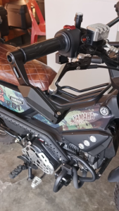 Universal Motorcycle Handlebar Side Mirrors H3545 | Foldable Winglet Mirror | Black | Cermin Sisi | Motor Accessories