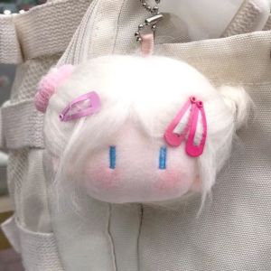 Cute Cotton Doll Head Accessory Creative Decoration Bomb Head Hair Style Girl Friend Holiday Gift Plush Toy for All Ages