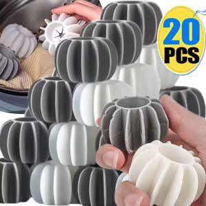 20ชิ้น ลูกบอลซักผ้าขนาดใหญ่ / ลูกบอลซักผ้าซิลิโคนที่ใช้ซ้ำได้ / เครื่องมือทำความสะอาดเส้นผมบนเสื้อผ้า / ลูกบอลดักจับขนสัตว์เลี้ยง / ลูกบอลซักผ้าป้องกันการพันกันในเครื่องซักผ้า