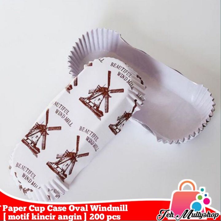 Paper cup case Oval/cup roti (Windmill) isi 200 pcs | Lazada Indonesia