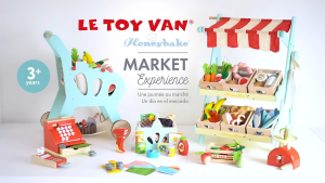 Le Toy Van Wooden Market Stall & Fruit Play