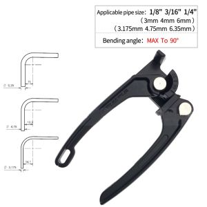 1Pcs Copper Tube Bender Tubing Bender 90°Fuel Brake Pipe Bender Hand Tool 1/4“ 3/16” 1/8“ 3 in 1 Pipe Tubing Bender Pipe